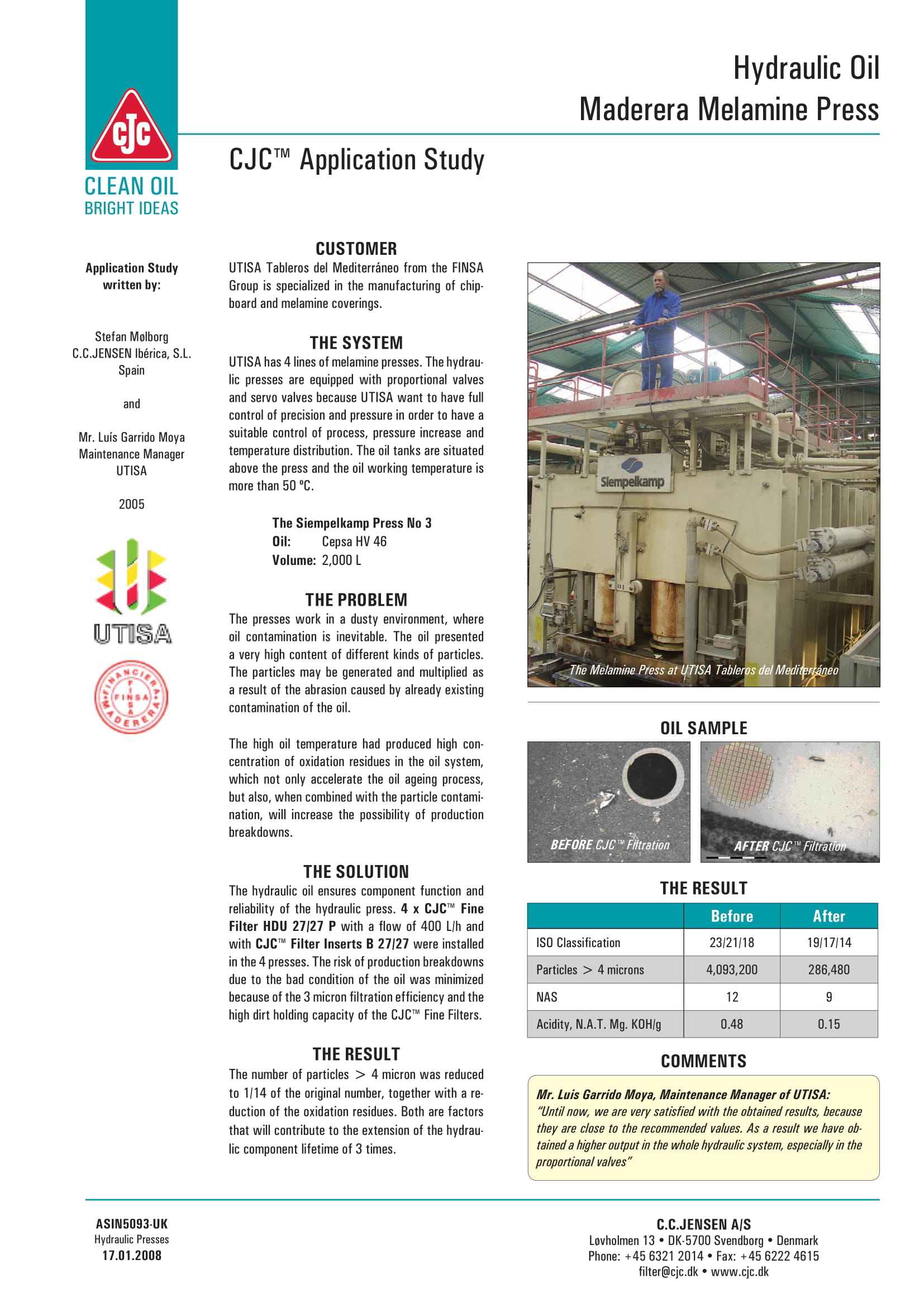 Hydraulic Presses IQ Oil Australia